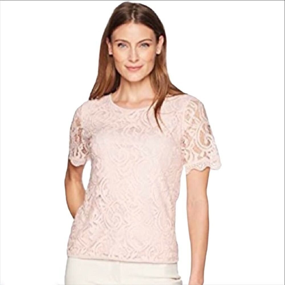 ANTHROPOLOGIE Adrianna Papell Size L Lace top